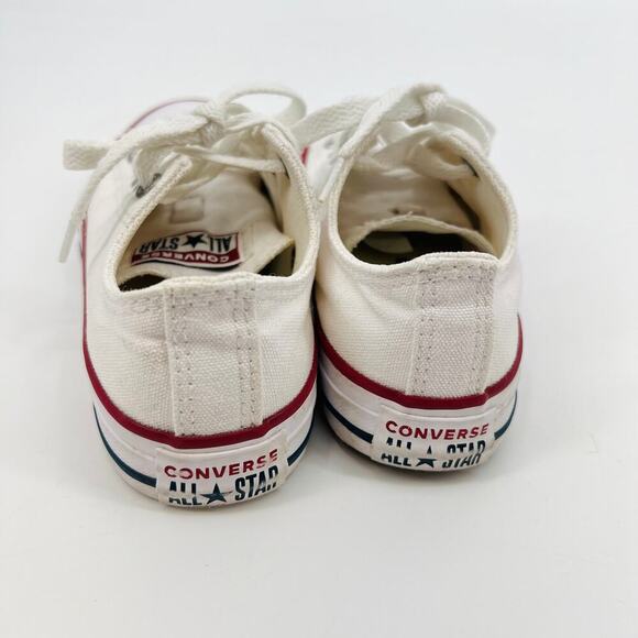 Converse White Lace Up Low Top Chuck Taylor Shoes Kids Size 13.5 - Picture 5 of 8